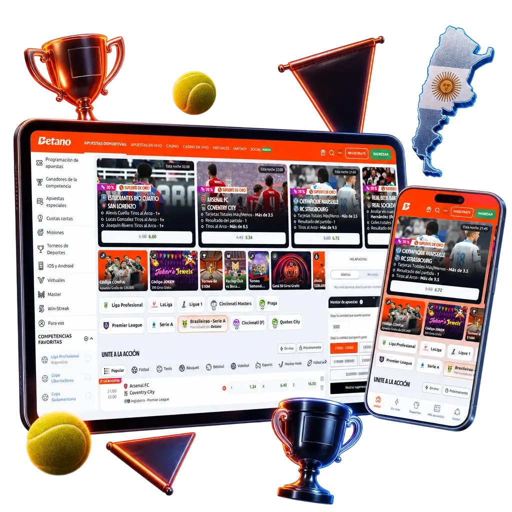 Torneos de tenis disponibles en Betano: Grand Slams, ATP, WTA, Challenger, ITF, Copa Davis y United Cup