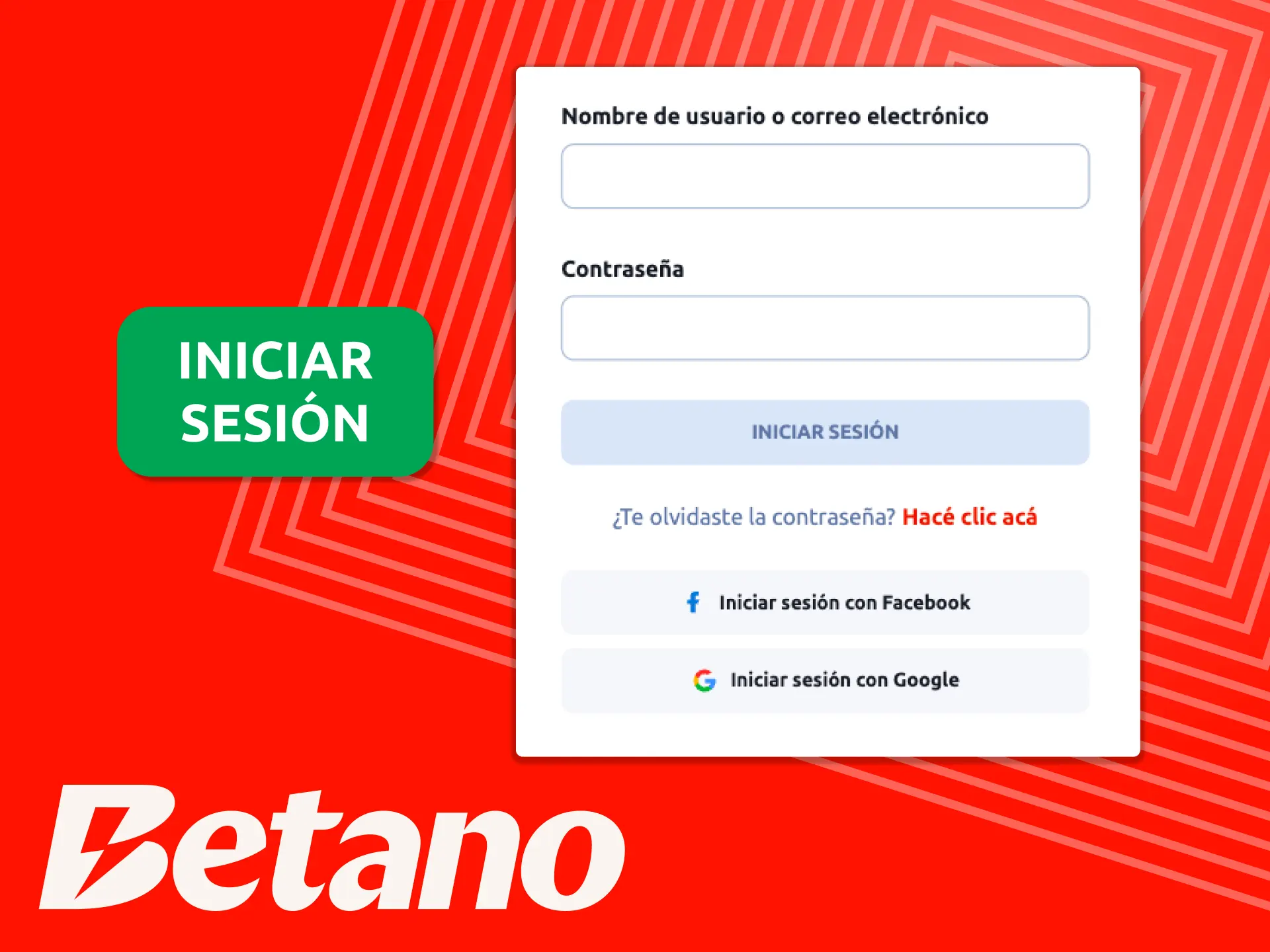 Entrá a tu cuenta de Betano Argentina, ingresá tus datos y jugá.